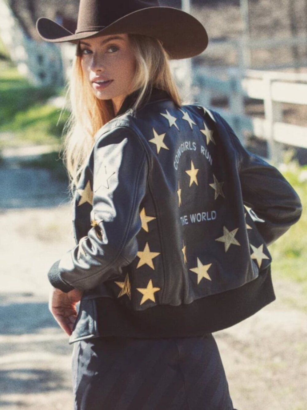 Cowgirls Rule the World Bomber Jacket - WESTERN and CO- Small- NEW WITH TAGS - Picture 2 of 4